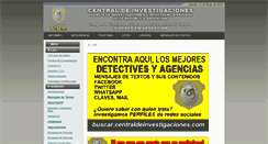 Desktop Screenshot of centralinvestigaciones.com