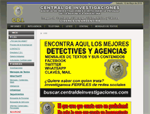 Tablet Screenshot of centralinvestigaciones.com